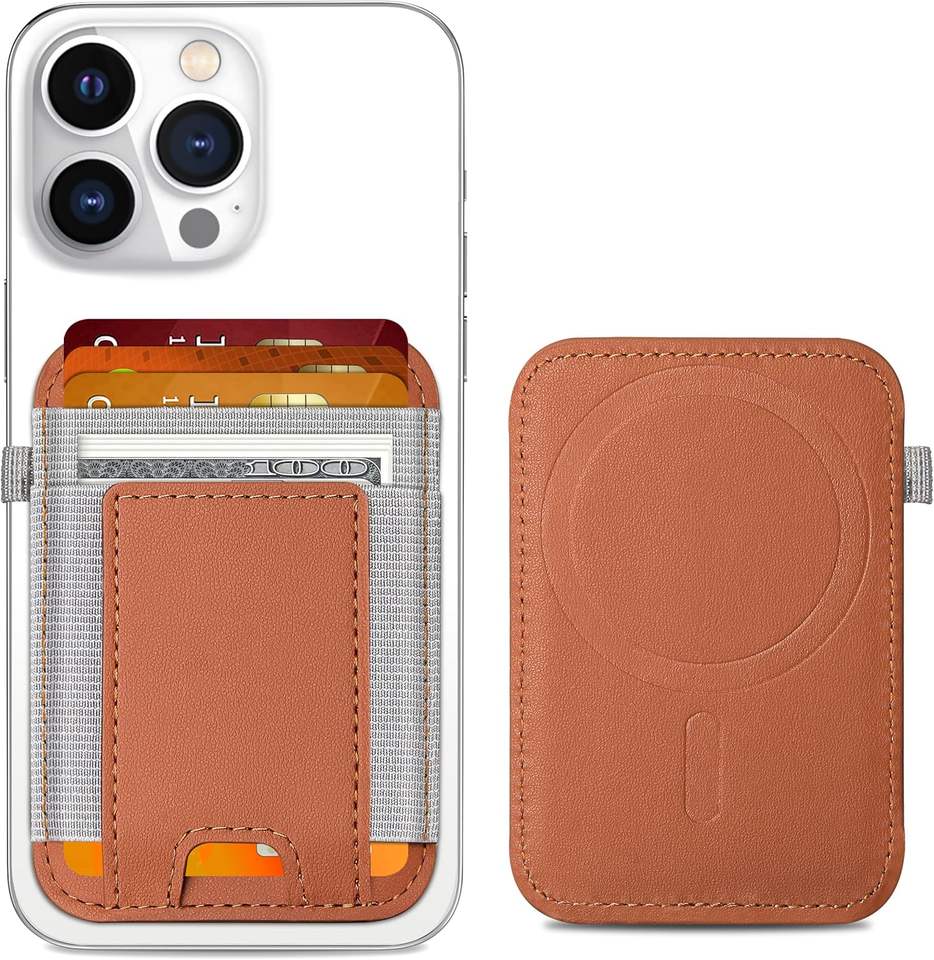 Suport magnetic adeziv pentru carduri pentru iPhone - Deține 7 carduri