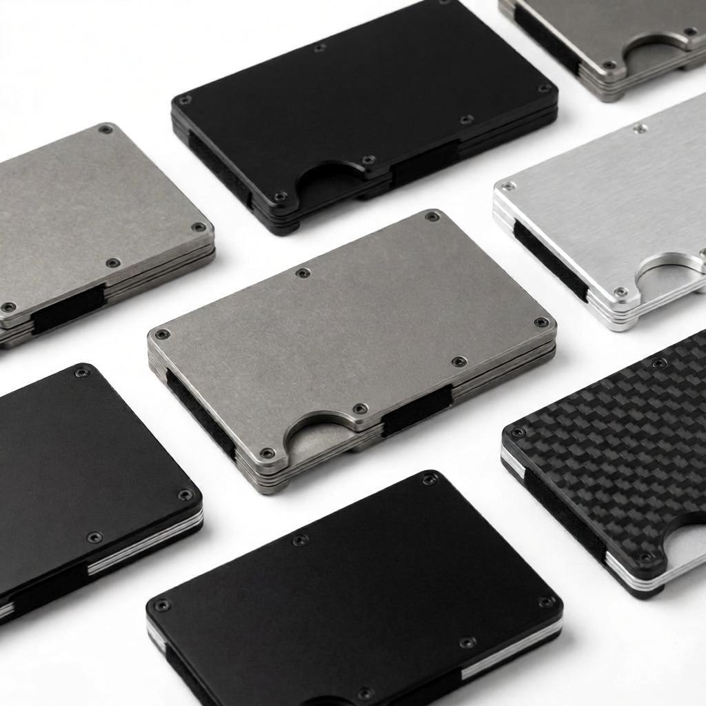 CNC-aluminium RFID-blokeringskortpung | Slank Titanium EDC