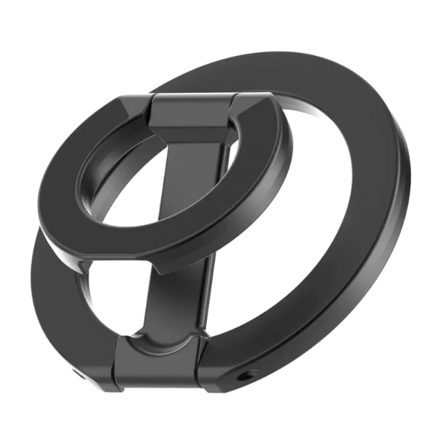 Suport magnetic cu două fețe, 360&deg;, aliaj de aluminiu, urmărire inteligentă, suport magnetic pentru telefon, m&acirc;ner pentru degete, suport, compatibil iPad pentru utilizare &icirc;n pat
