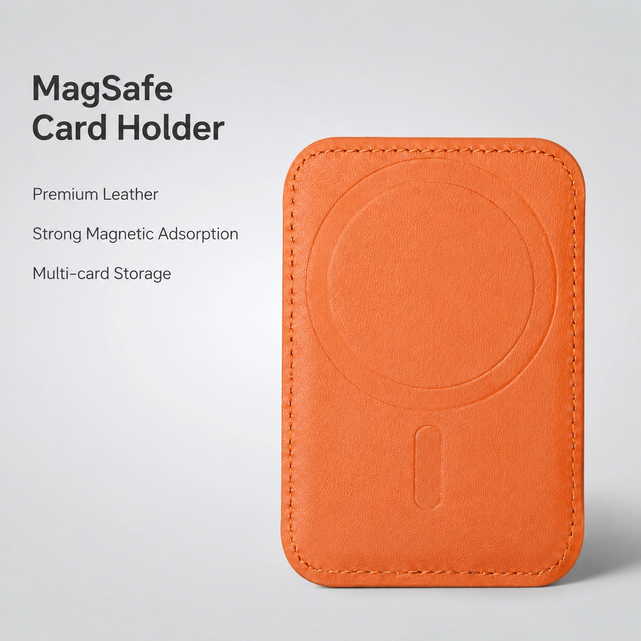 PU MagSafe Wallet 7-Slot Kortholder - RFID Blokering til